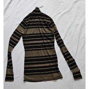 Top, BCBG, XS, Black/Gold